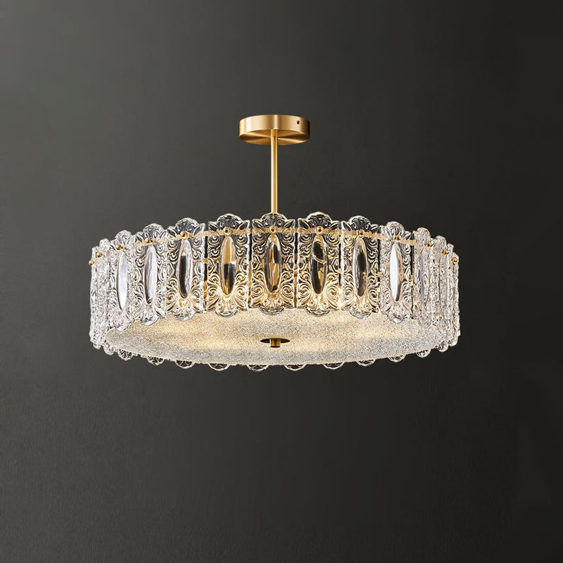Kede Glass Semi-Flush Mount