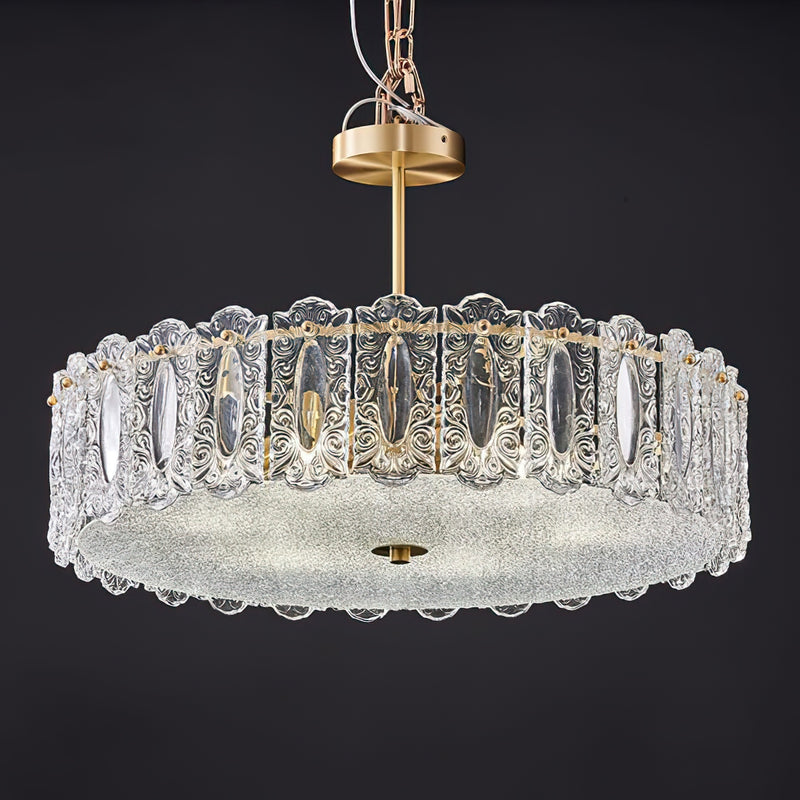 Kede Glass Semi-Flush Mount