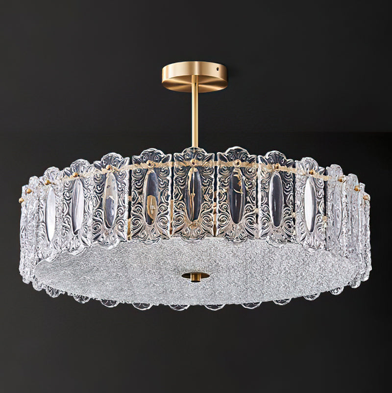Kede Glass Semi-Flush Mount
