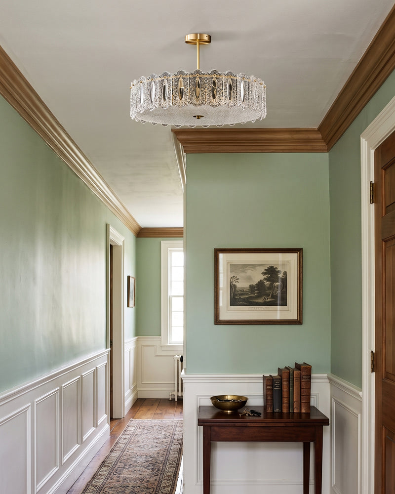 Kede Glass Semi-Flush Mount