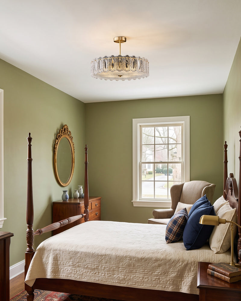 Kede Glass Semi-Flush Mount