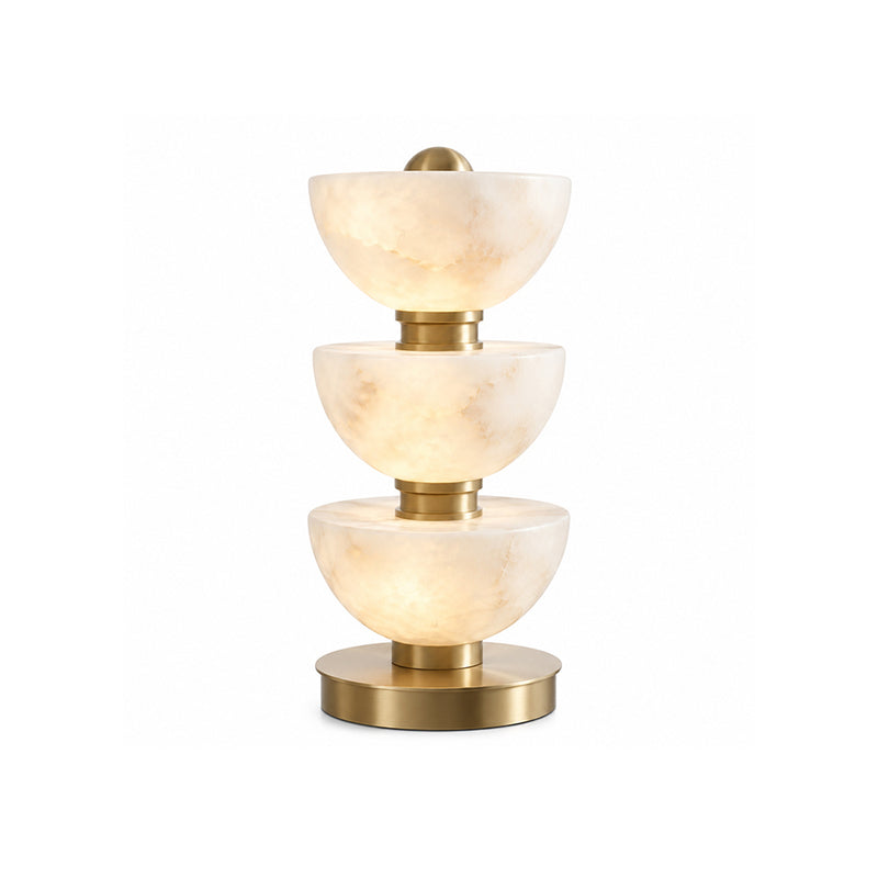 Kingsley Tiered Alabaster Table Lamp