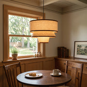 Kingsley Tiered Fabric Chandelier – detail 4