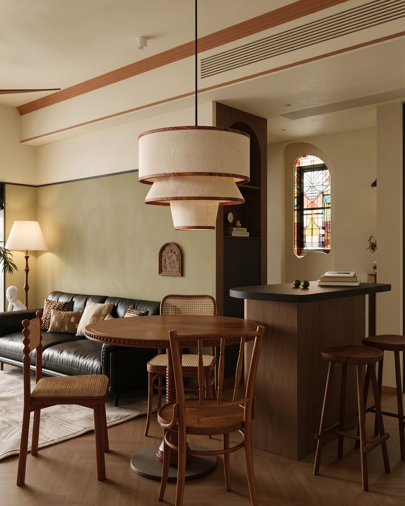 Kingsley Tiered Fabric Chandelier – detail 7