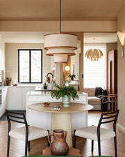 Kingsley Tiered Fabric Chandelier – detail 8