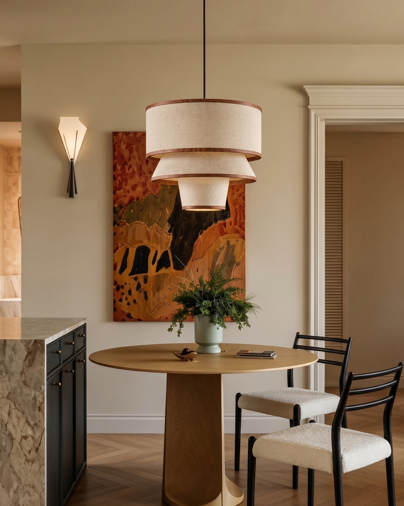 Kingsley Tiered Fabric Chandelier – detail 10