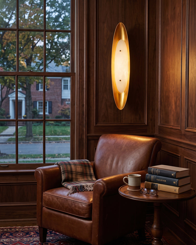 Lance Alabaster Wall Sconce