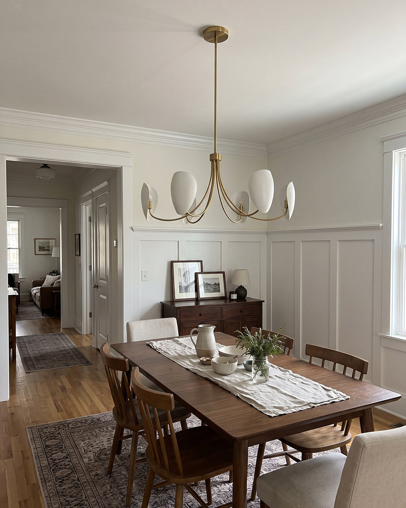Leander Sculptural Petal Chandelier – detail 9