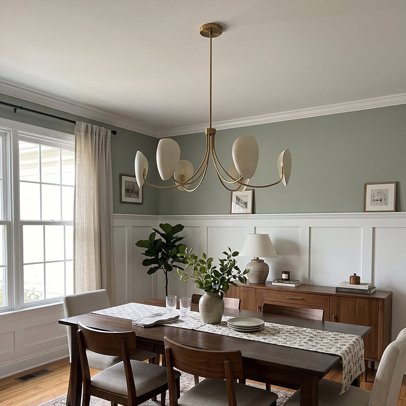 Leander Sculptural Petal Chandelier – detail 5