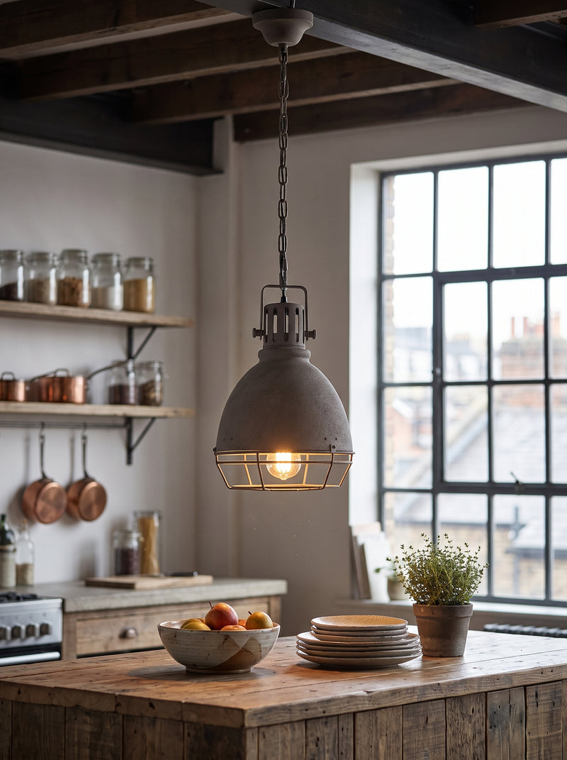Leighton Industrial Caged Pendant