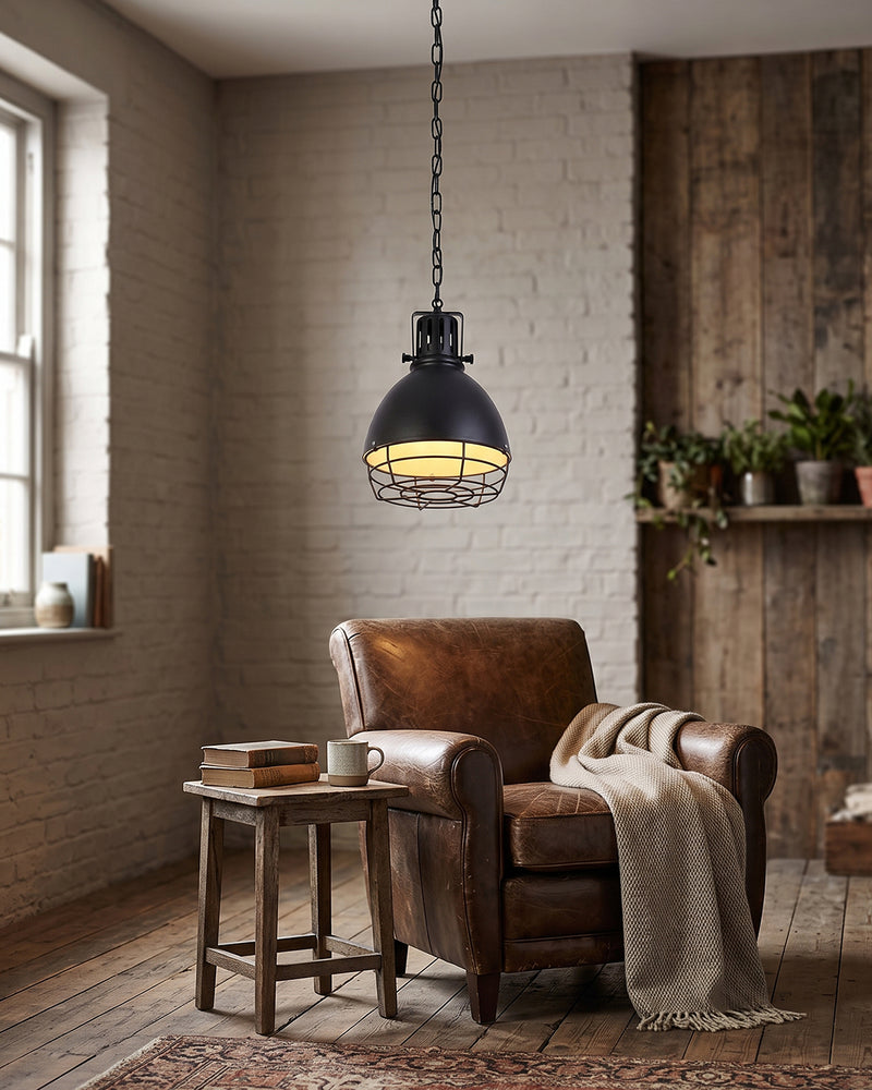 Leighton Industrial Caged Pendant