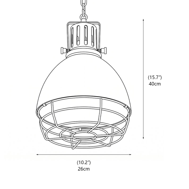 Leighton Industrial Caged Pendant