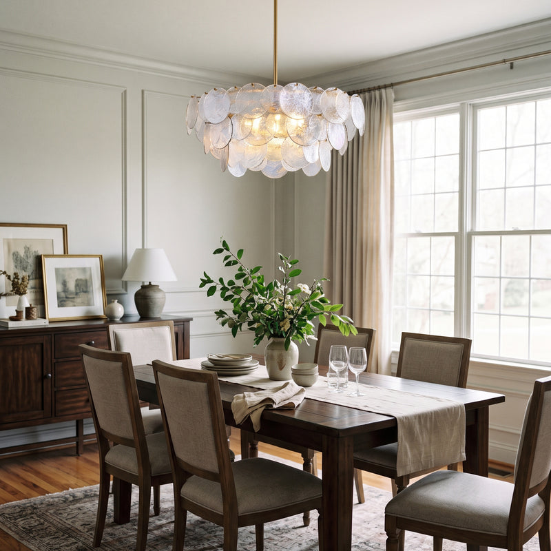 Leighton Petal Glass Chandelier