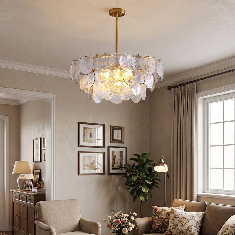 Leighton Petal Glass Chandelier