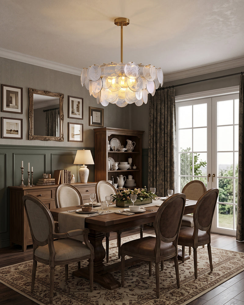 Leighton Petal Glass Chandelier