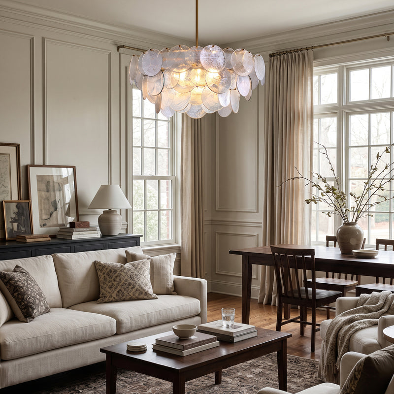 Leighton Petal Glass Chandelier