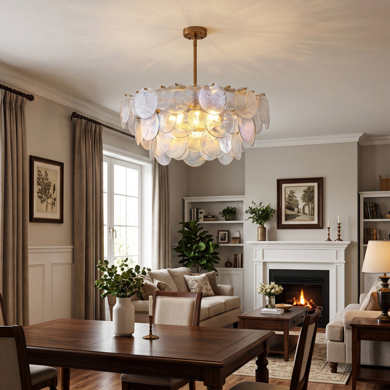 Leighton Petal Glass Chandelier