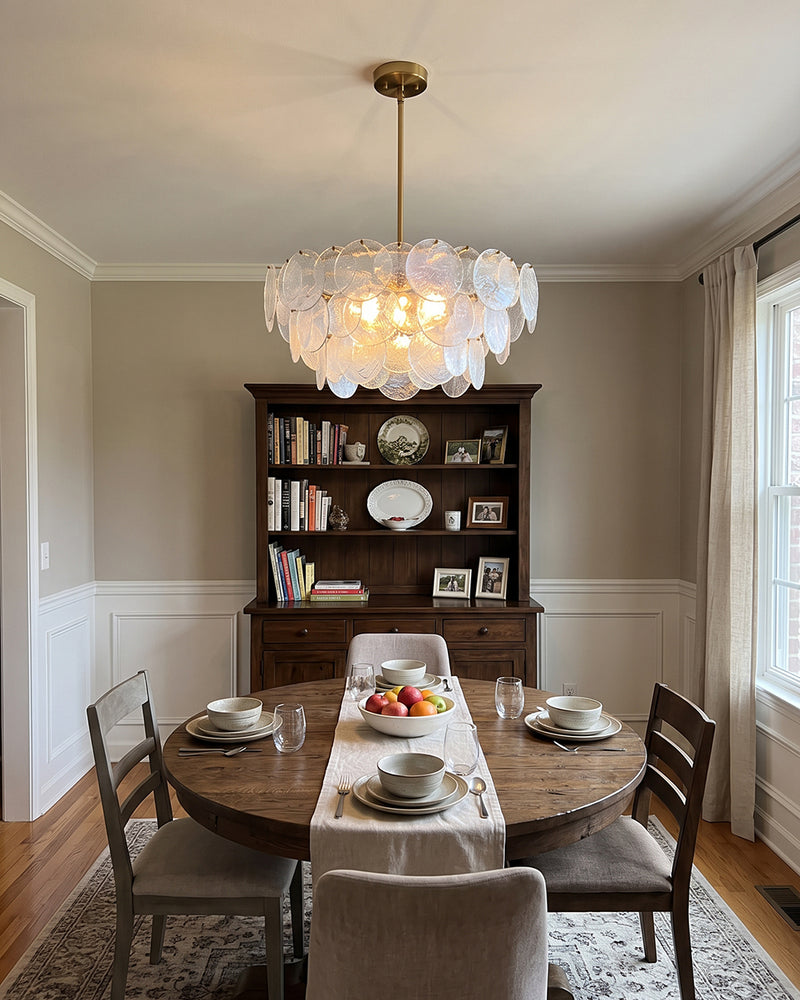 Leighton Petal Glass Chandelier