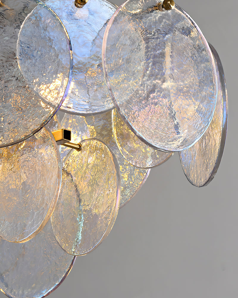 Leighton Petal Glass Linear Chandelier