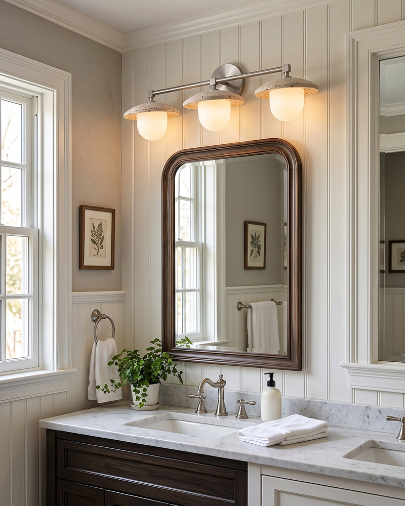 Leland Travertine Dome Wall Sconce