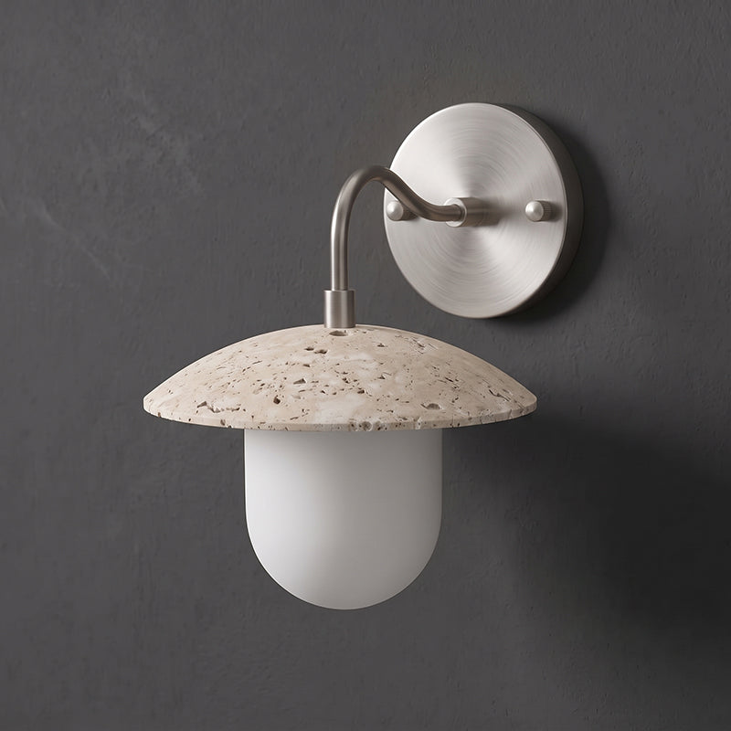 Leland Travertine Dome Wall Sconce