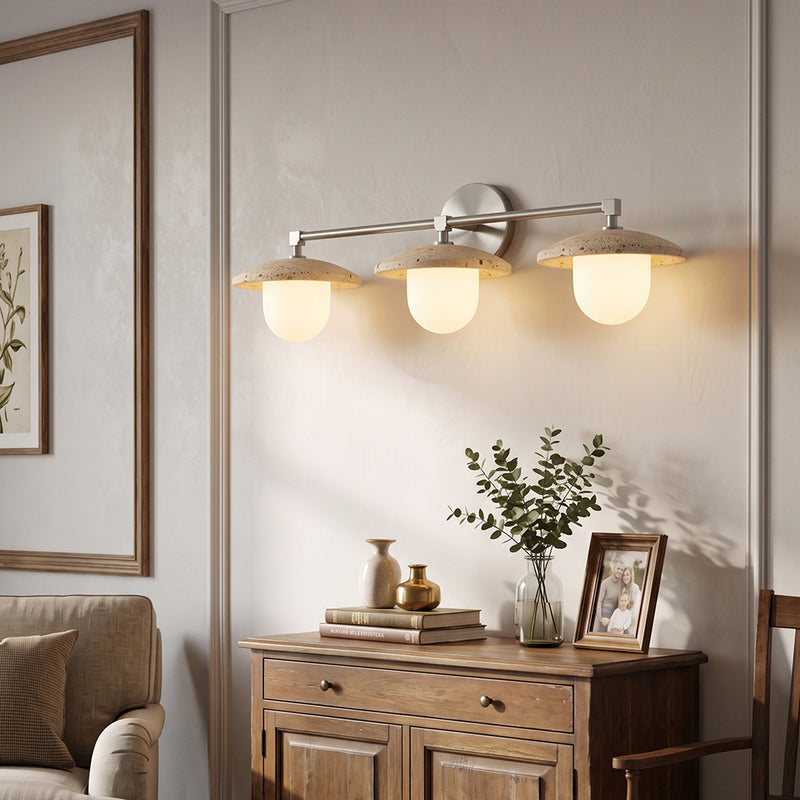Leland Travertine Dome Wall Sconce
