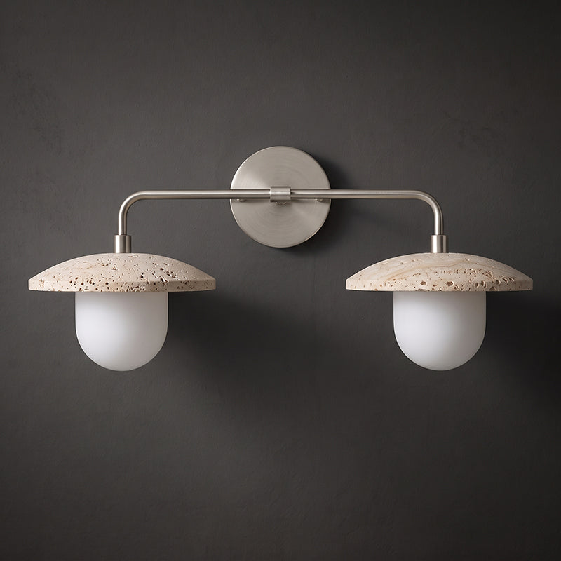 Leland Travertine Dome Wall Sconce