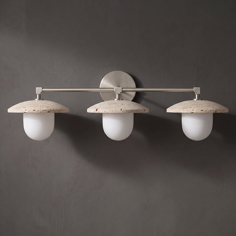 Leland Travertine Dome Wall Sconce