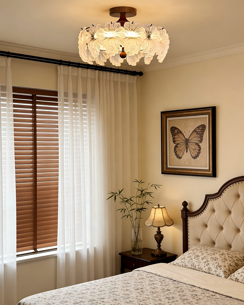 Linnea Glass Semi-Flush Mount