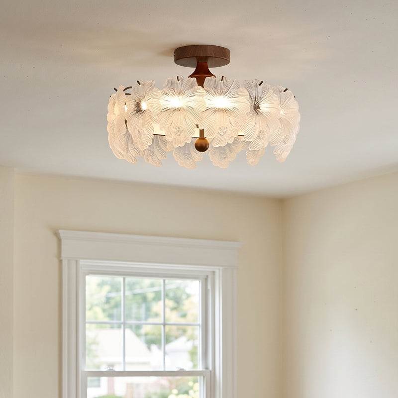 Linnea Glass Semi-Flush Mount