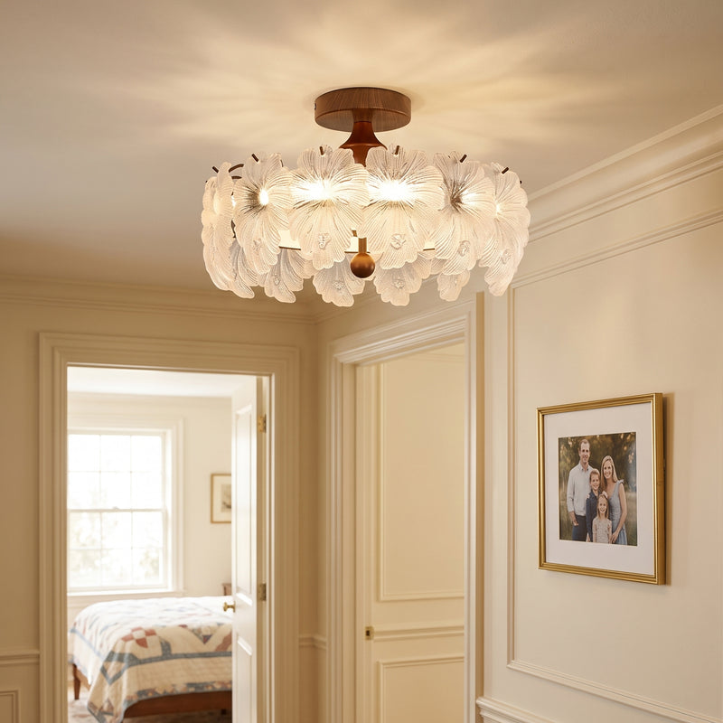 Linnea Glass Semi-Flush Mount
