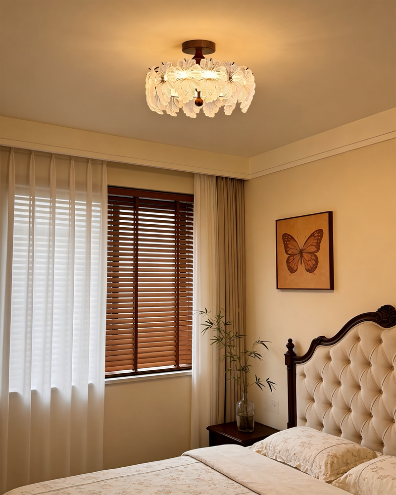 Linnea Glass Semi-Flush Mount