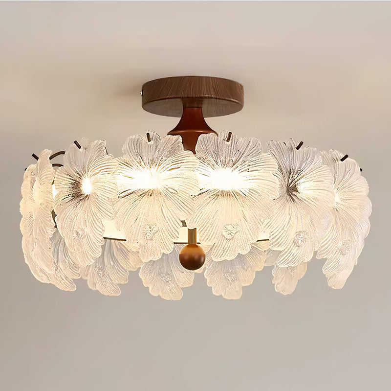 Linnea Glass Semi-Flush Mount