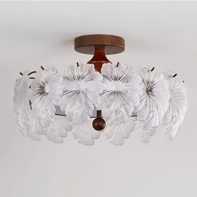Linnea Glass Semi-Flush Mount
