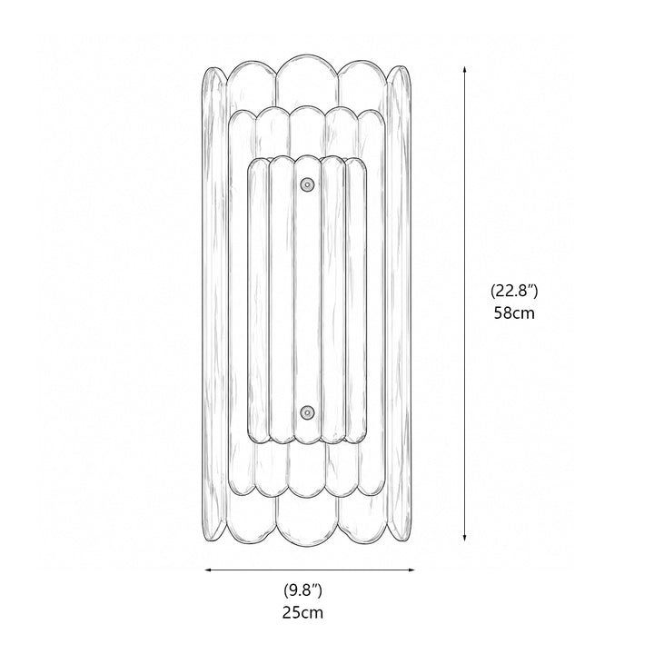 Liset Layered Glass Sconce