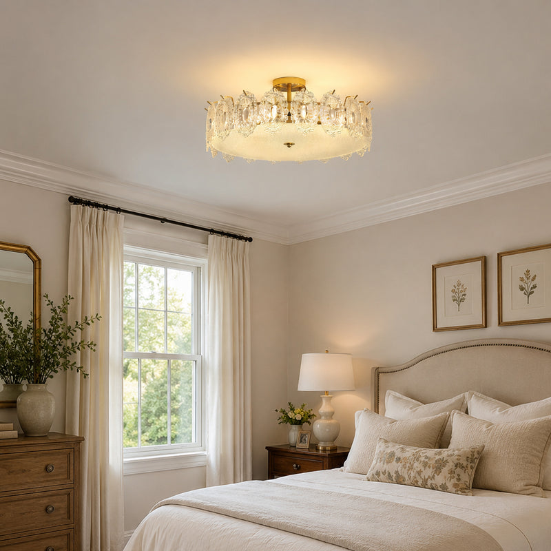 Lucinda Glass Semi-Flush Mount Ceiling Light