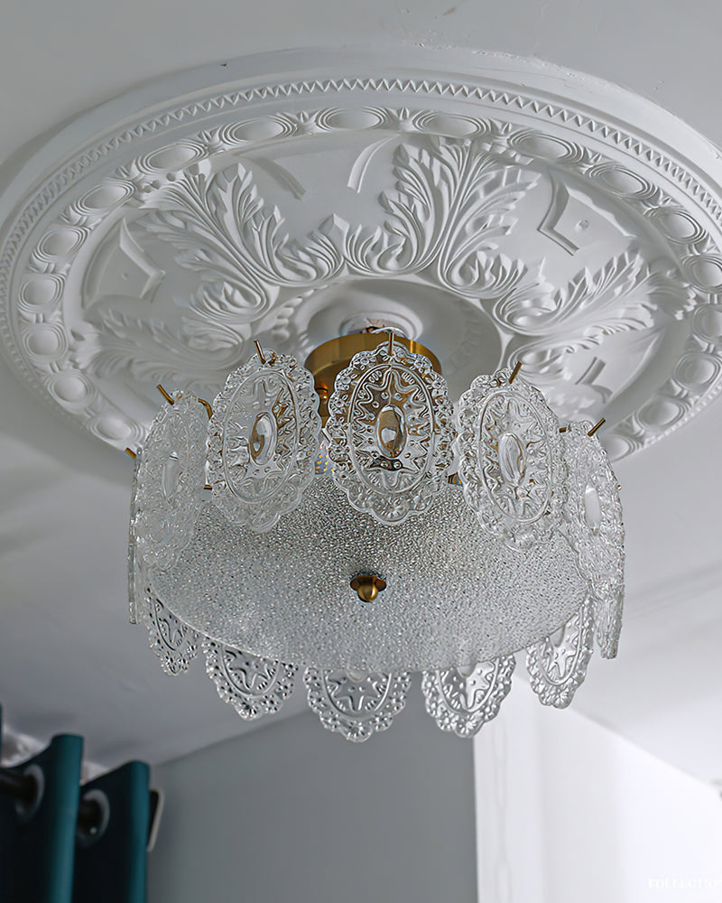 Lucinda Glass Semi-Flush Mount Ceiling Light