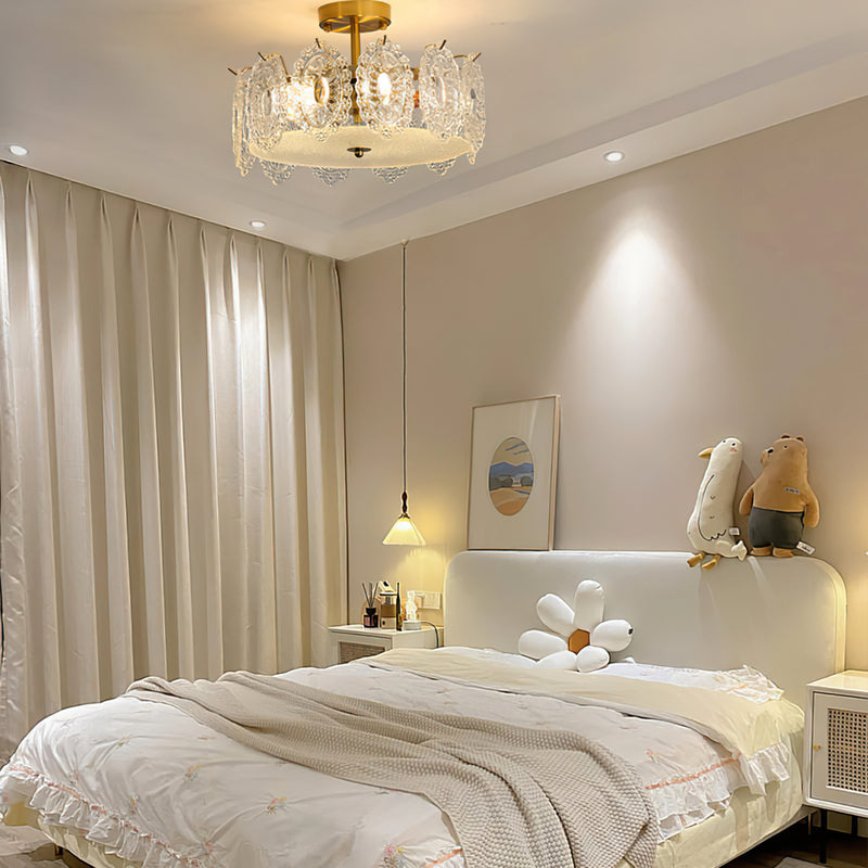 Lucinda Glass Semi-Flush Mount Ceiling Light