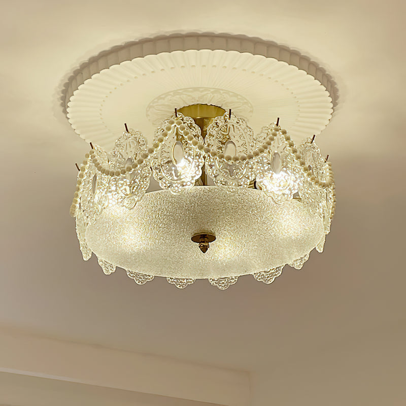 Lucinda Glass Semi-Flush Mount Ceiling Light