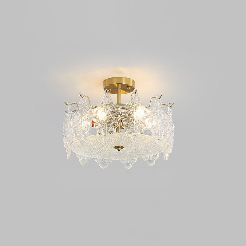 Lyra Glass Semi-Flush Mount Ceiling Light