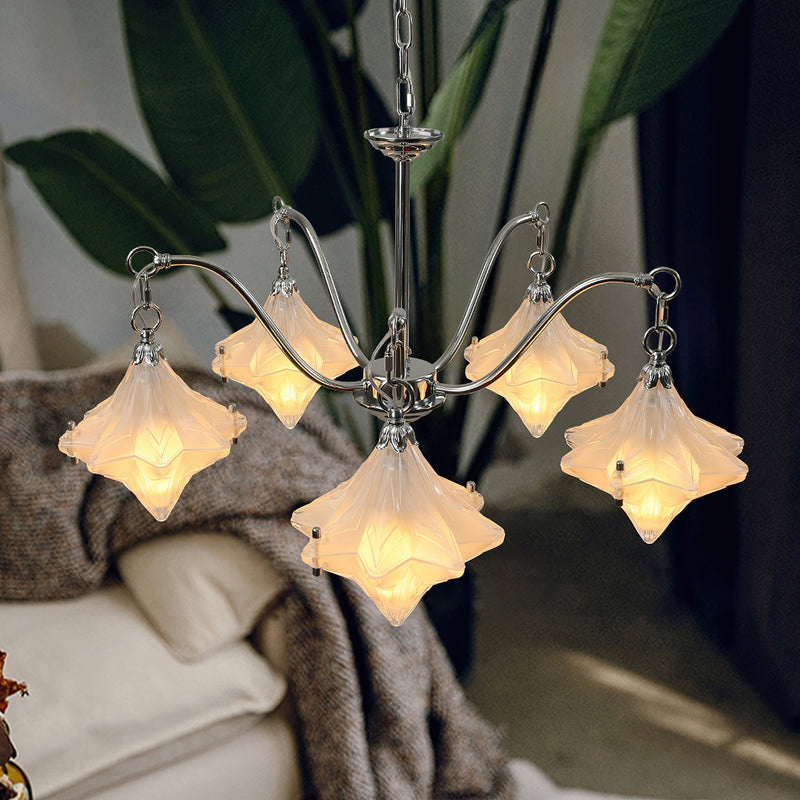 Lyra Star Glass Chandelier