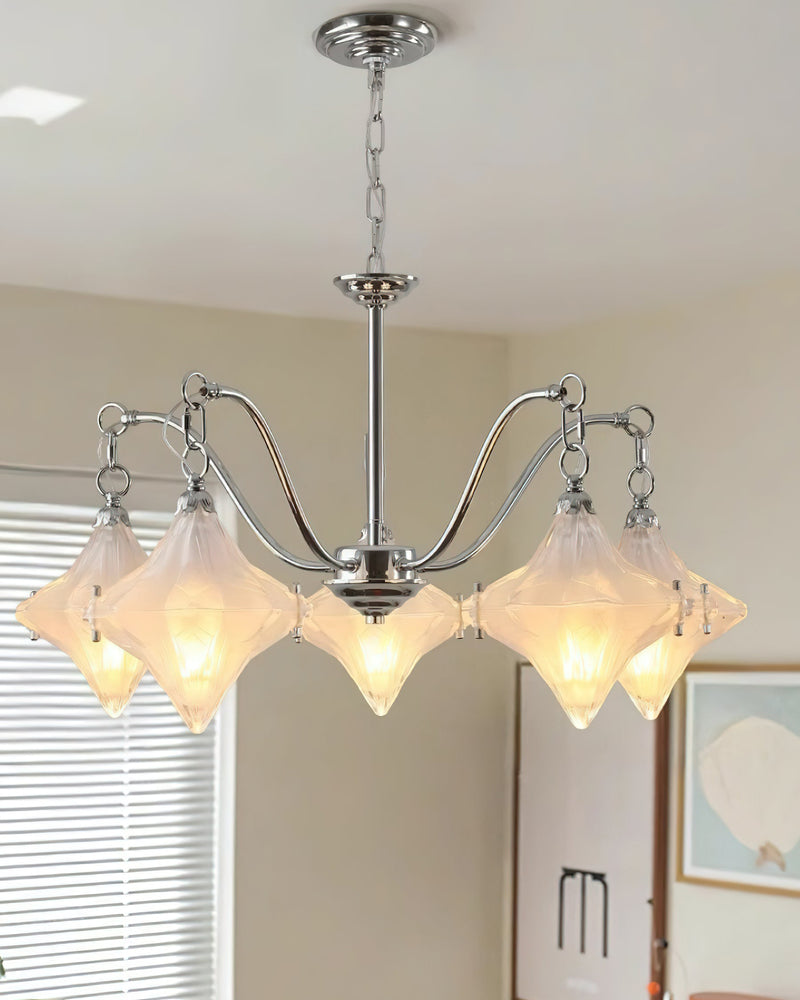 Lyra Star Glass Chandelier