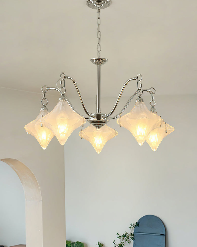 Lyra Star Glass Chandelier