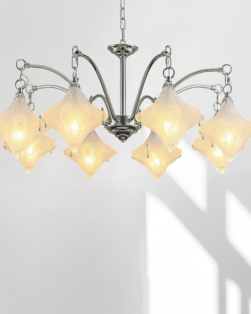 Lyra Star Glass Chandelier