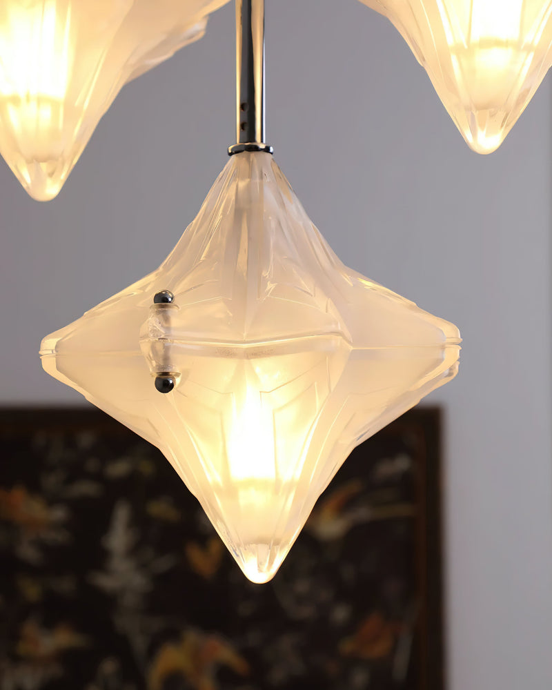 Lyra Star Glass Chandelier