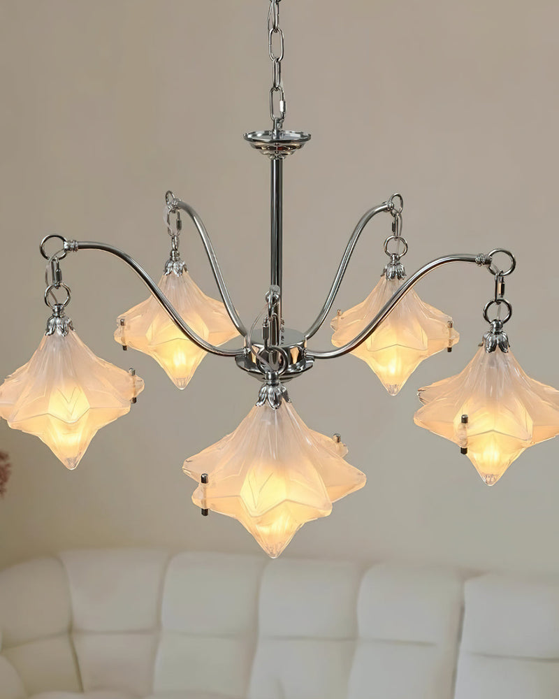 Lyra Star Glass Chandelier