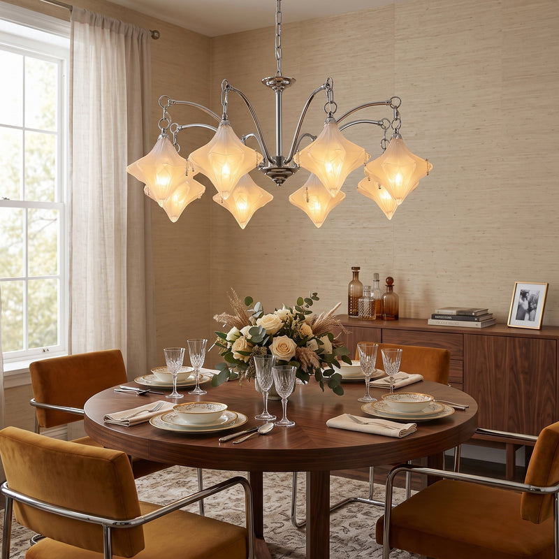 Lyra Star Glass Chandelier