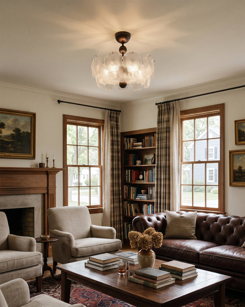 Maeve Glass Semi-Flush Mount