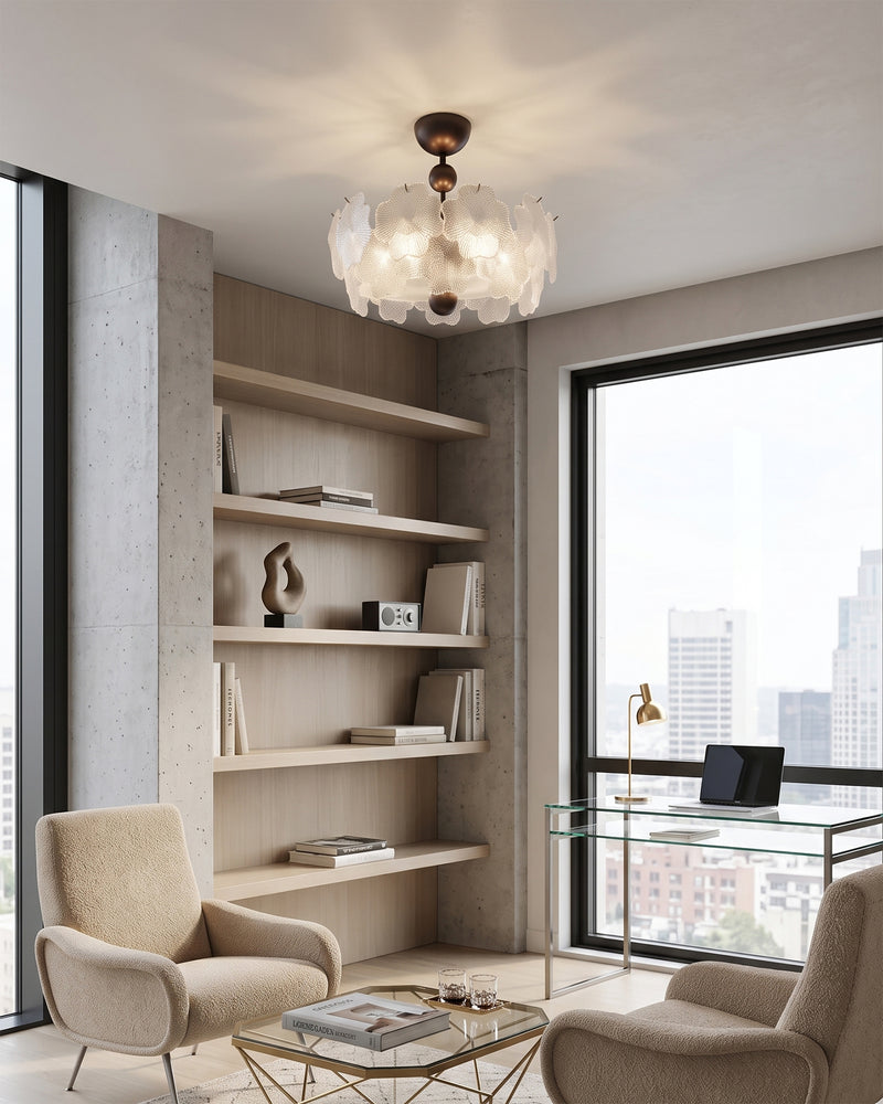 Maeve Glass Semi-Flush Mount