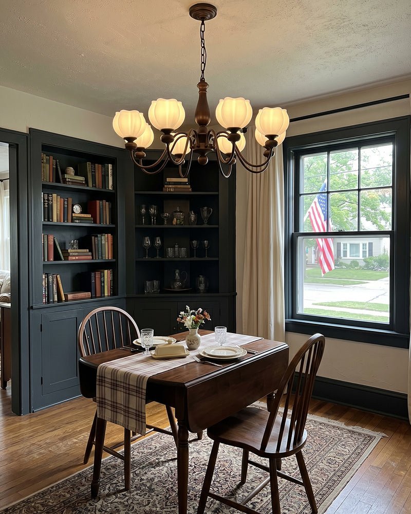 Magnolia Walnut Chandelier